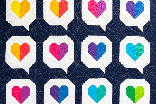 I Heart You Quilt: Rainbow Solids