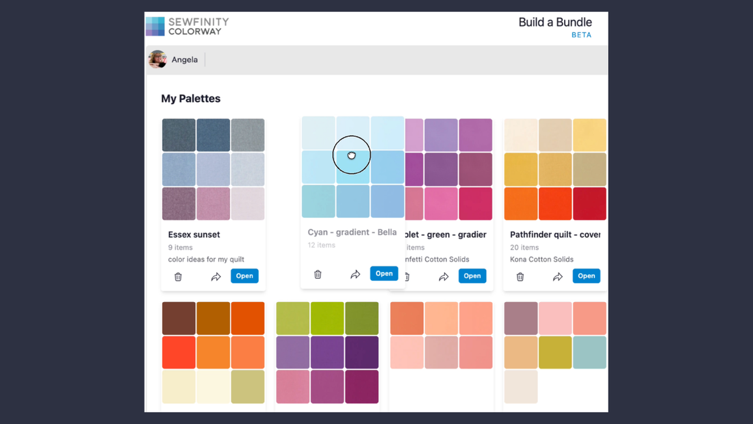 Your palettes: sortable and polished