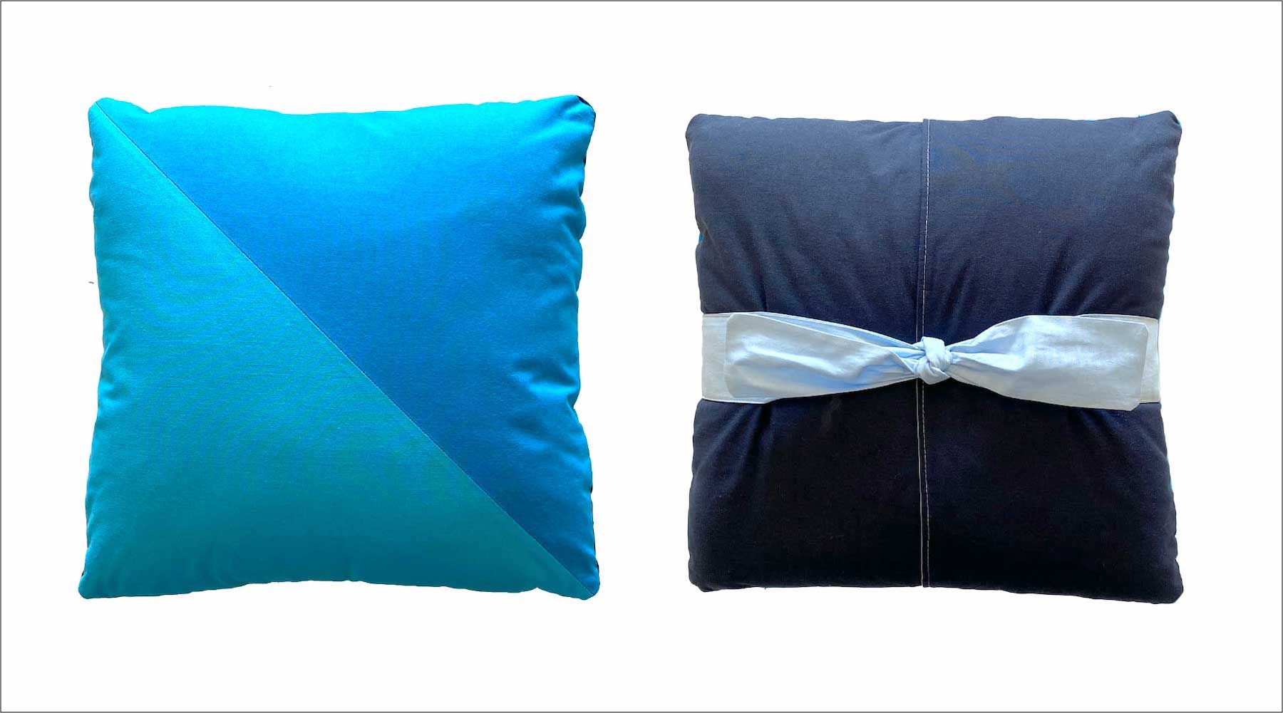Patchwork Pillow Cover: Half-Square Triangle