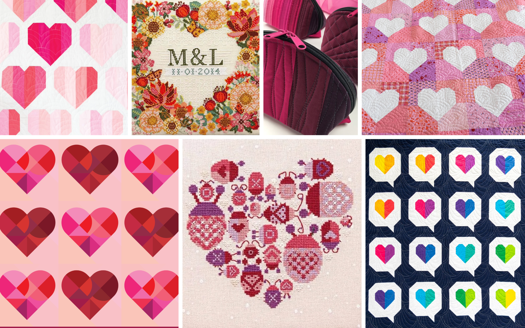 Valentine-Inspired Sewing and Stitching Projects