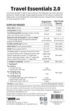 Travel Essentials 2.0 Sewing Pattern - ByAnnie