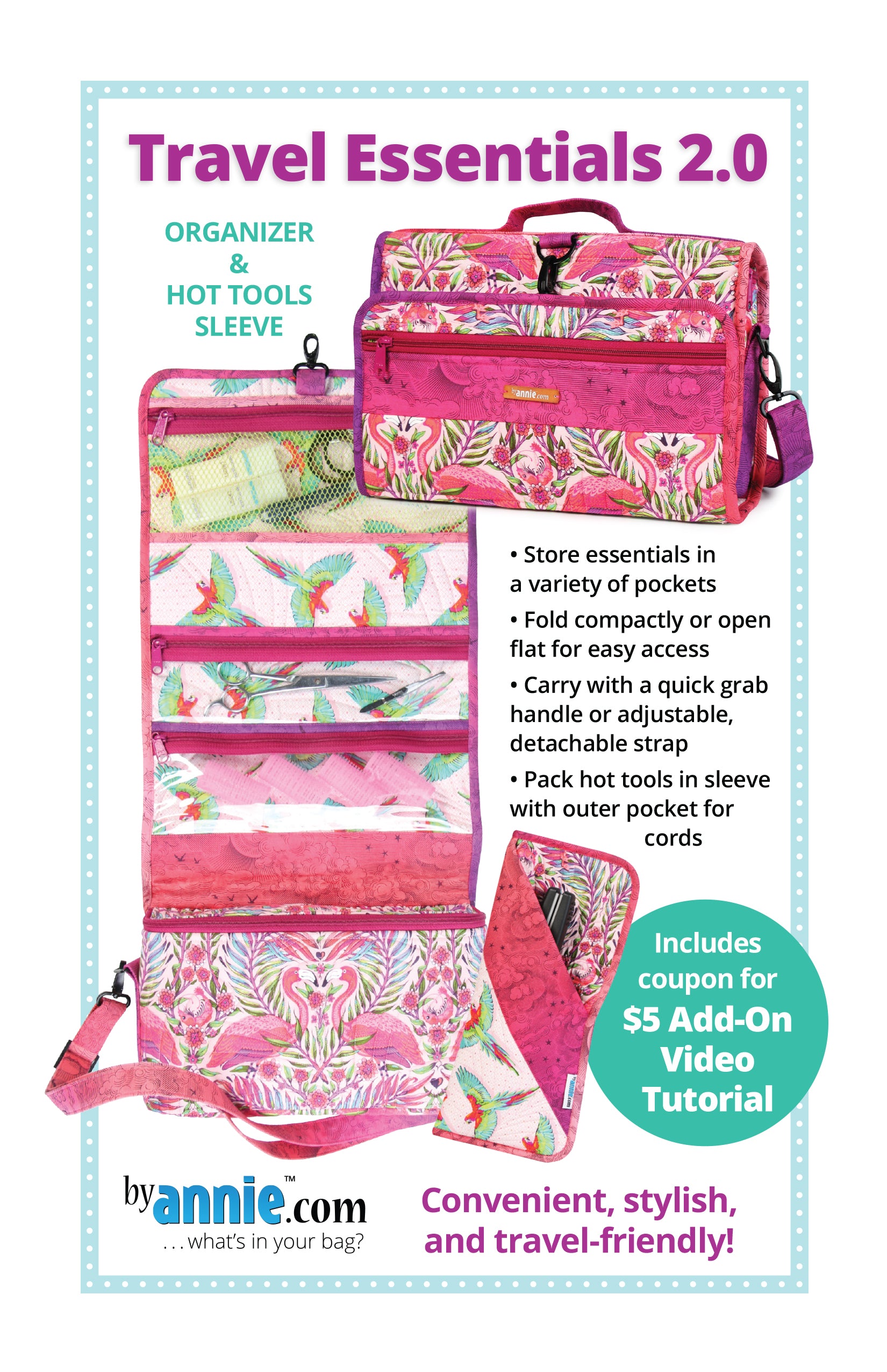 Travel Essentials 2.0 Sewing Pattern - ByAnnie