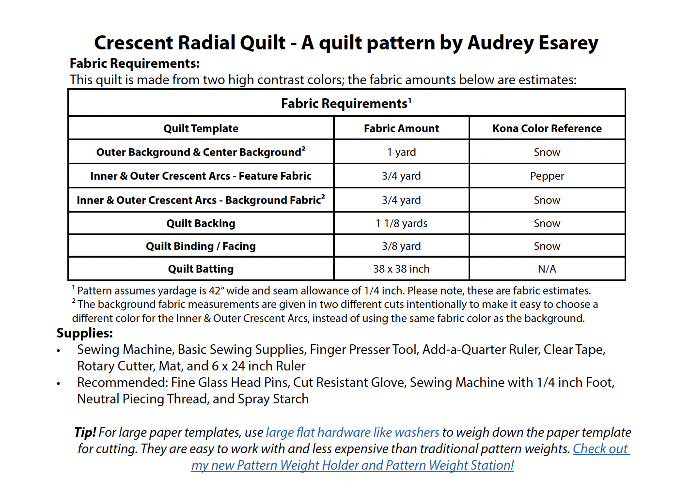 Crescent Radial Quilt Pattern by Cotton and Bourbon - Sewfinity.com