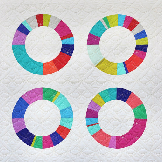 Modular Radial Quilt Pattern by Cotton and Bourbon