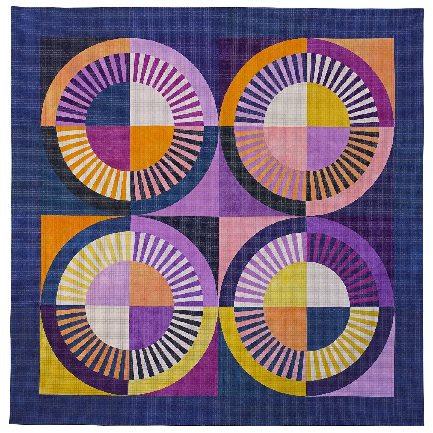 Ultraviolet Radial Quilt Pattern by Cotton and Bourbon