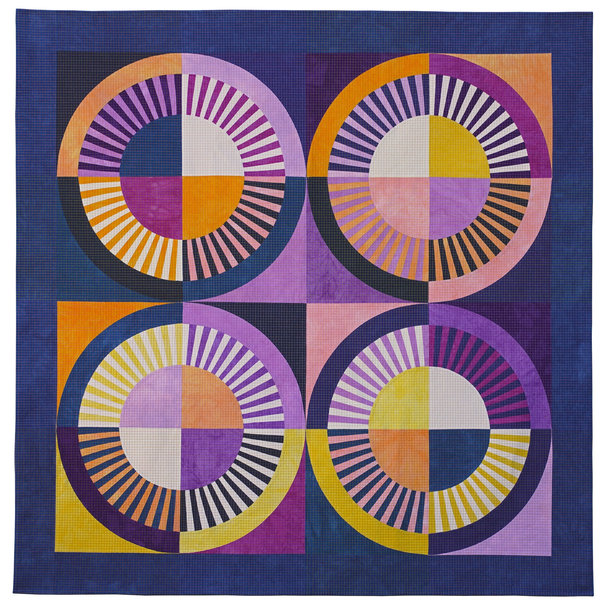 Ultraviolet Radial Quilt Pattern Sewfinity