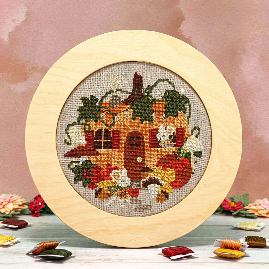 Cozy Little Cottage Cross Stitch Pattern by Counting Puddles - Sewfinity.com