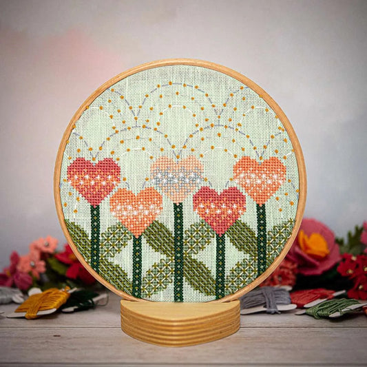 Love Blooms Cross Stitch Pattern by Counting Puddles - Sewfinity.com