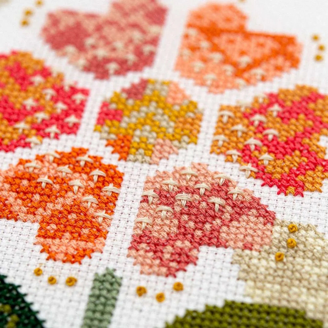 Love Grows Here Cross Stitch Pattern by Counting Puddles - Sewfinity.com