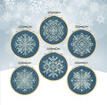 Mini Snowflake Ornaments Cross Stitch Pattern by Counting Puddles - Sewfinity.com