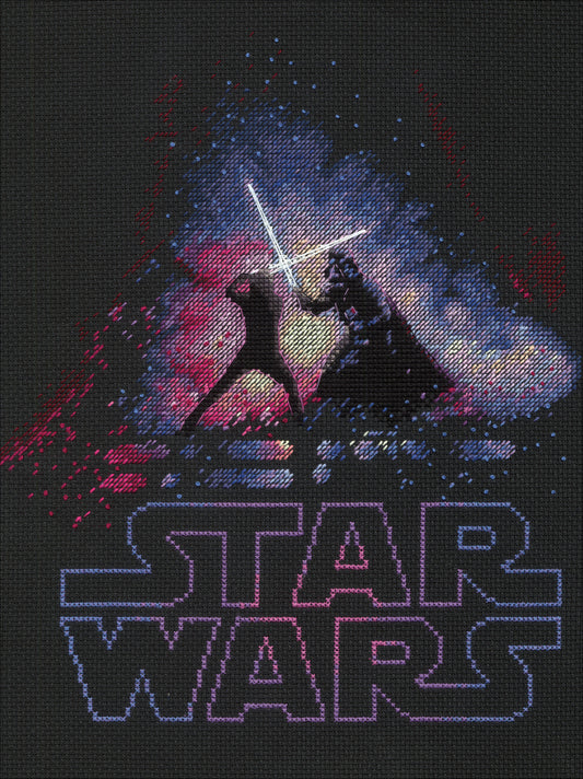 Star Wars Luke and Darth Vader Cross Stitch Kit - Sewfinity.com