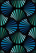 Deco Glam Quilt Kit - Blue Green - by Gingerly Quilt Co - Sewfinity.com