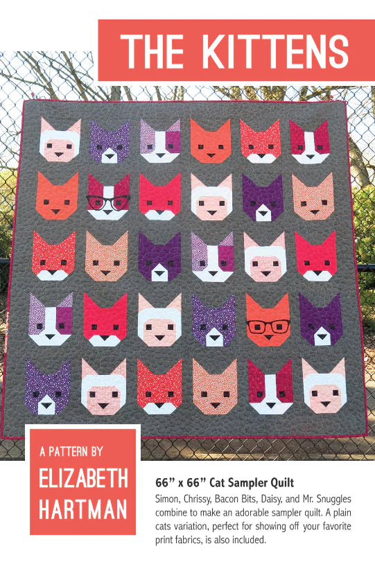 The Kittens Quilt Pattern by Elizabeth Hartman - Sewfinity.com