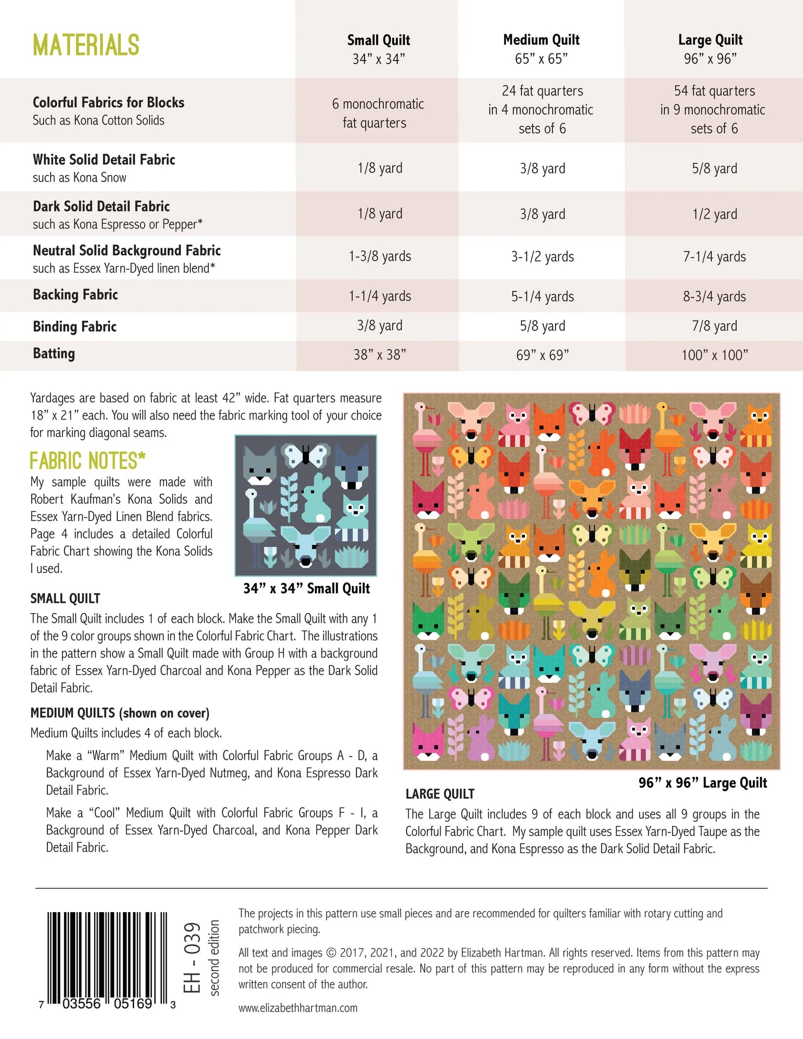 Delightful Desert Quilt Pattern by Elizabeth Hartman - Sewfinity.com