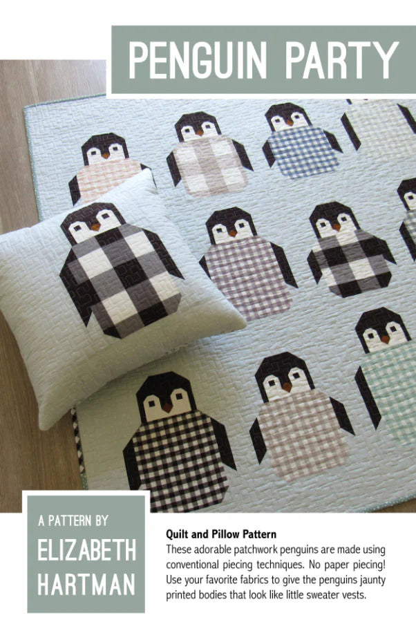Penguin Party Quilt Pattern by Elizabeth Hartman - Sewfinity.com
