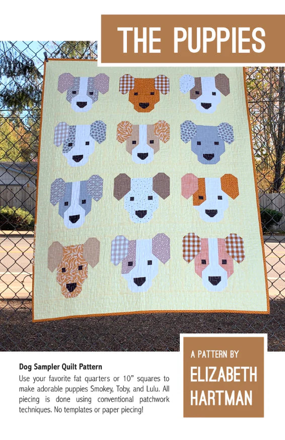 The Puppies Quilt Pattern by Elizabeth Hartman - Sewfinity.com