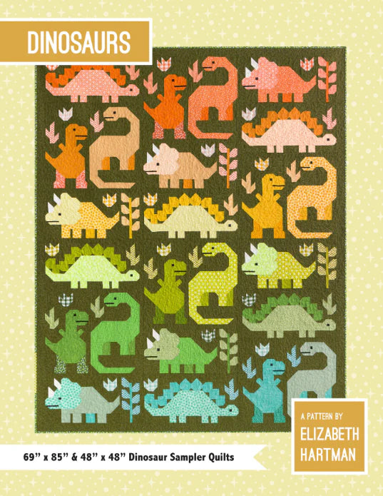Dinosaurs Quilt Pattern by Elizabeth Hartman - Sewfinity.com