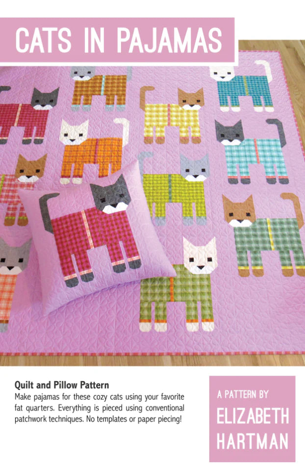 Cats in Pajamas Quilt Pattern by Elizabeth Hartman - Sewfinity.com
