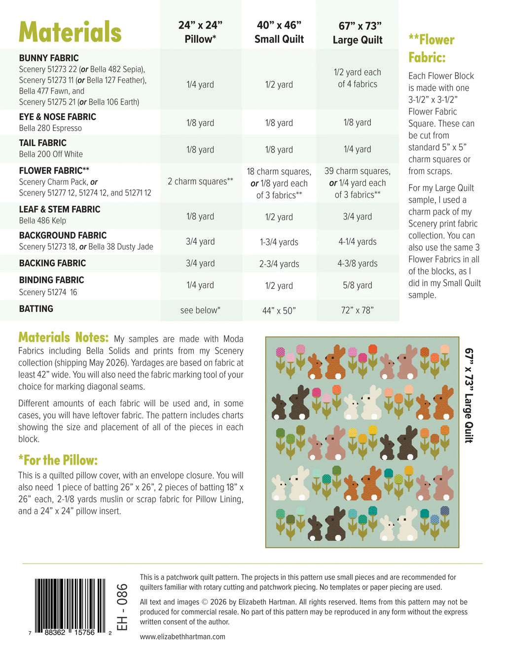 Cottontails Quilt Pattern by Elizabeth Hartman - Sewfinity.com