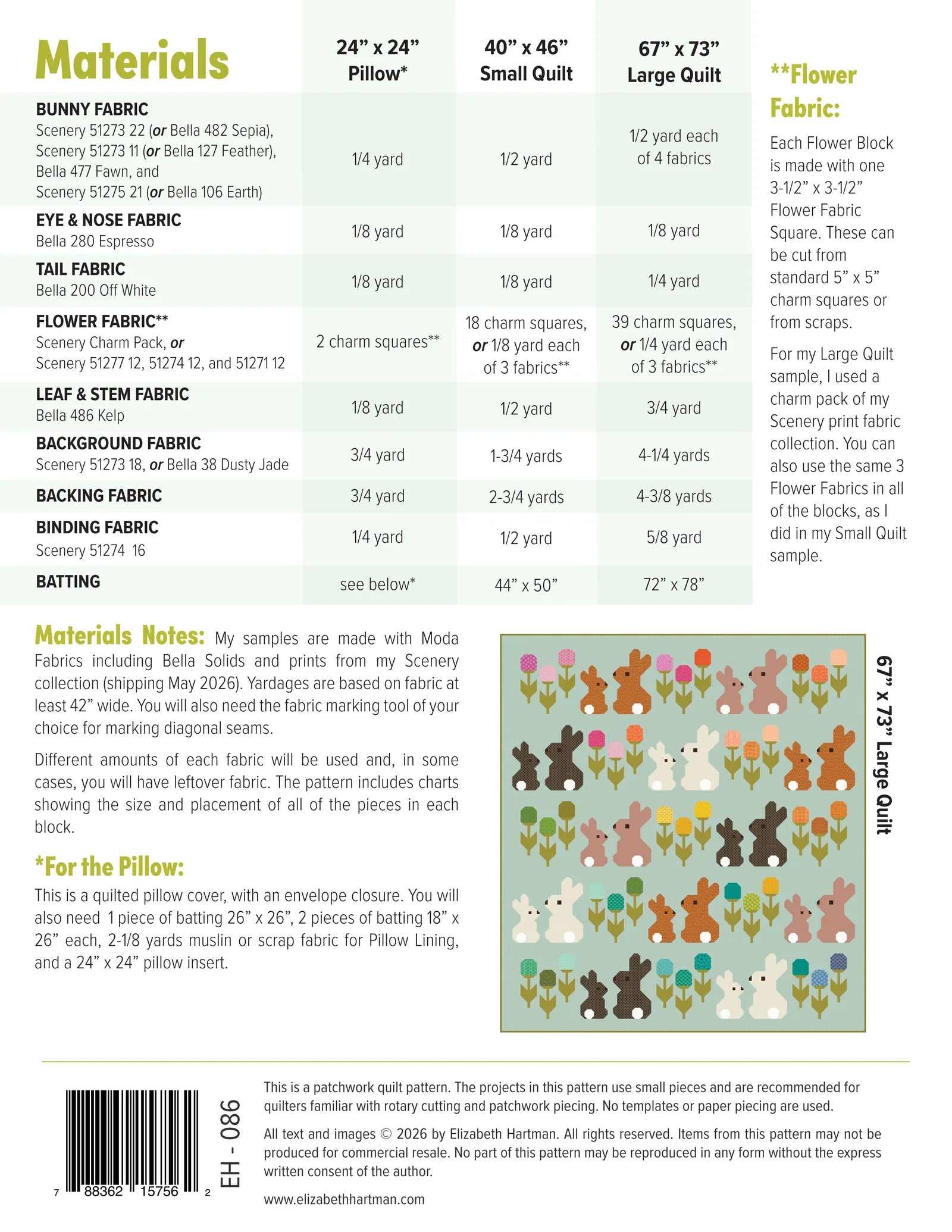 Cottontails Quilt Pattern by Elizabeth Hartman - Sewfinity.com