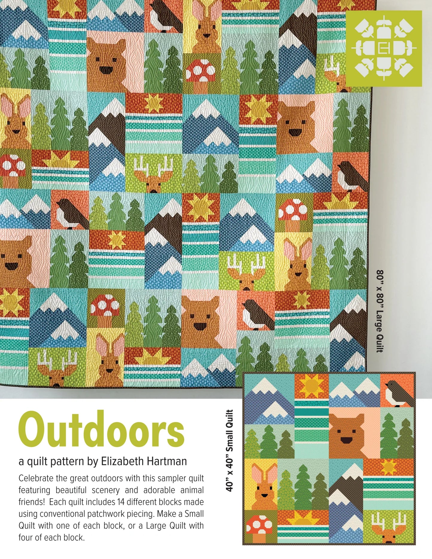 Outdoors Quilt Pattern by Elizabeth Hartman - Sewfinity.com