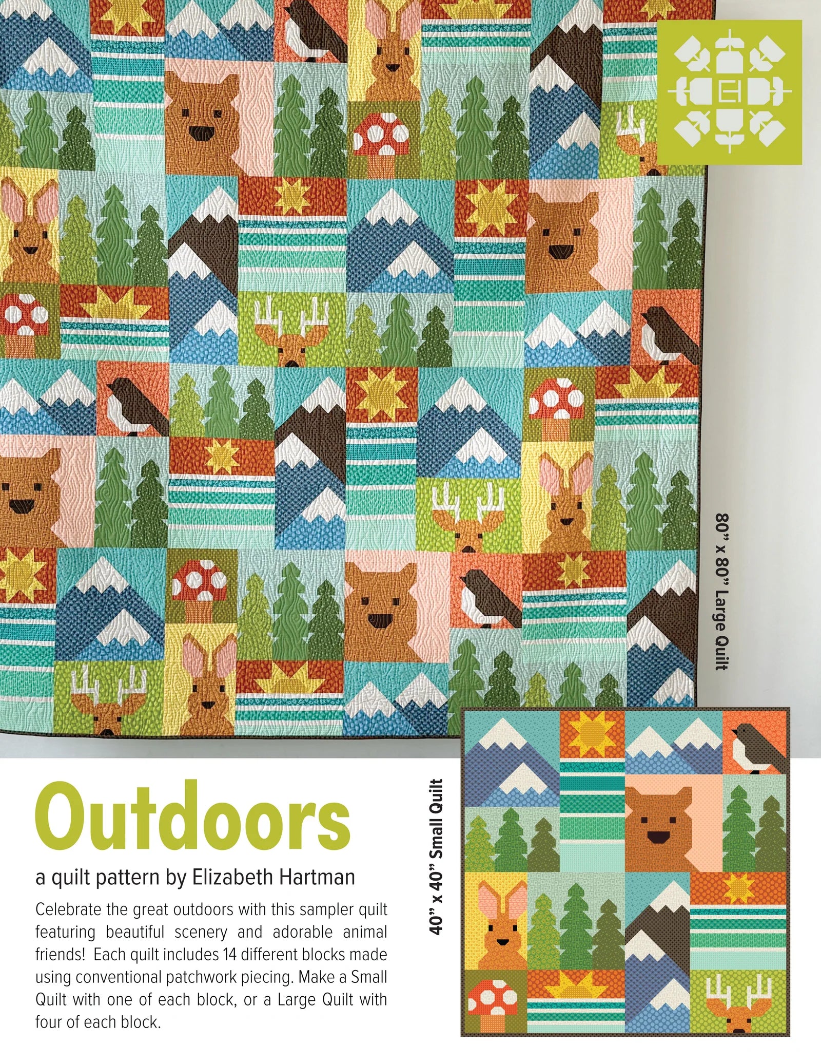 Outdoors Quilt Pattern by Elizabeth Hartman - Sewfinity.com