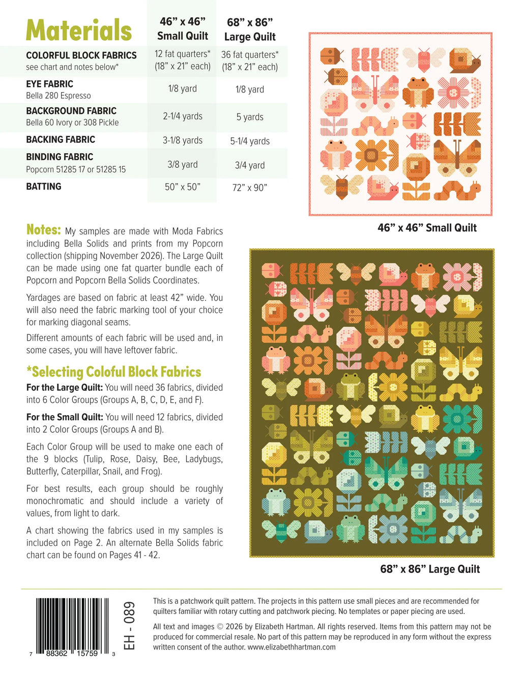 Busy Backyard Quilt Pattern by Elizabeth Hartman - Sewfinity.com