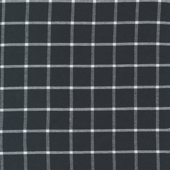 Easy Living Toweling 18 Inch - Grid - Black and White