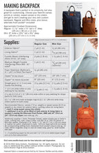 Making Backpack Sewing Pattern by Noodlehead - Sewfinity.com