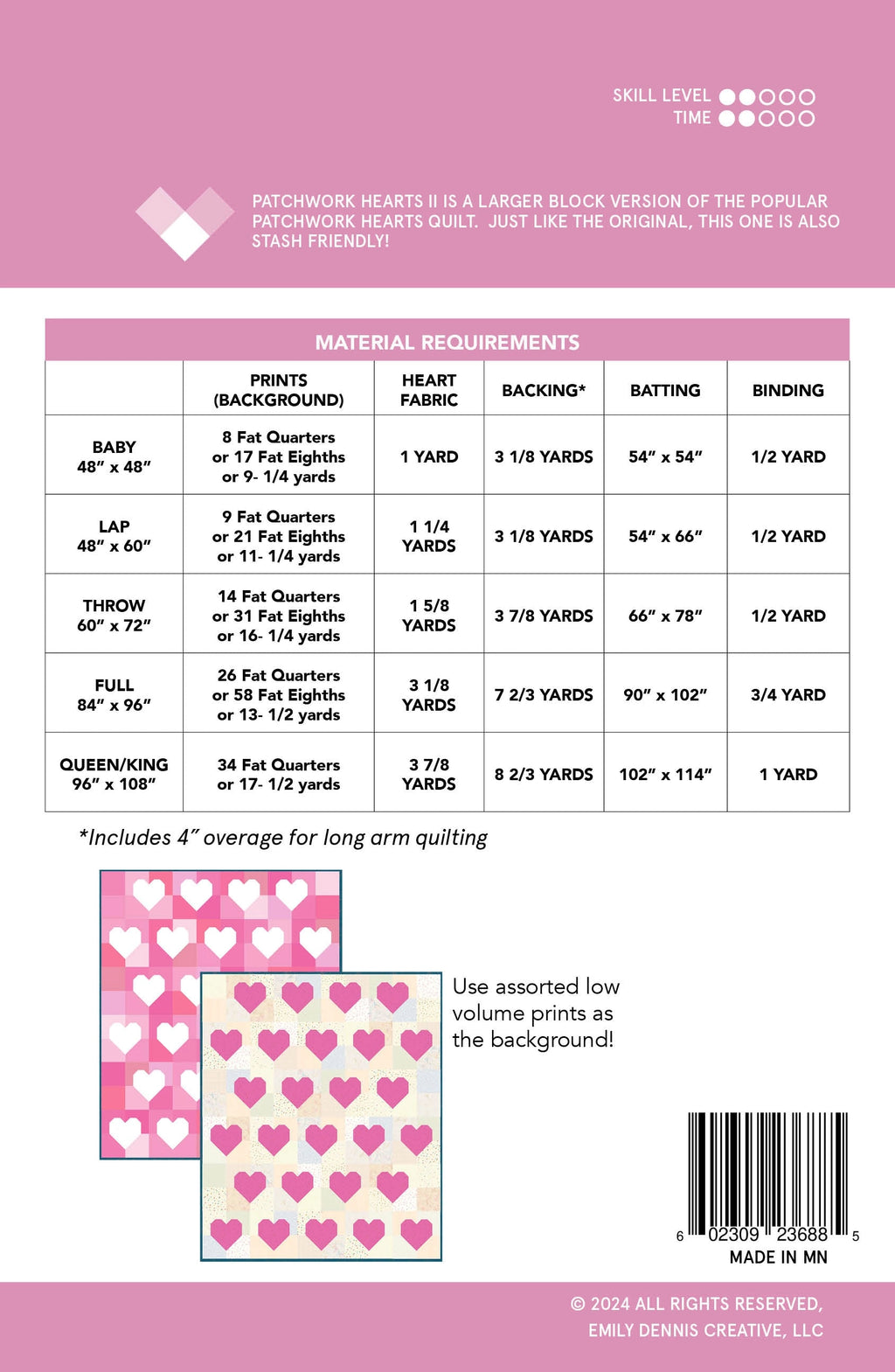 Patchwork Hearts II Quilt Pattern by Quilty Love - Sewfinity.com