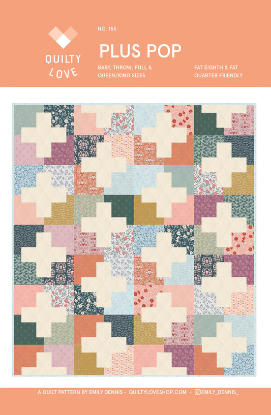 Plus Pop Quilt Pattern by Quilty Love - Sewfinity.com