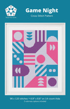 Game Night Cross Stitch Pattern by Sarah Ruiz Quilts - Sewfinity.com