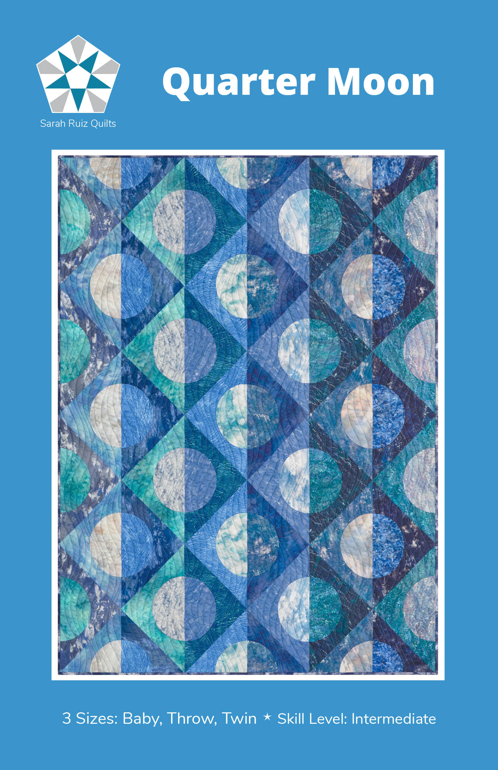 Quarter Moon Quilt Pattern by Sarah Ruiz Quilts - Sewfinity.com