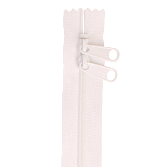 Handbag Zipper - Double Slide - 30in - White