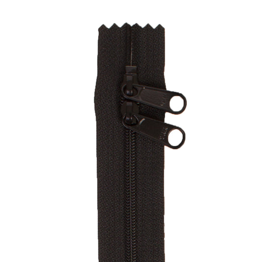 Handbag Zipper - Double Slide - 30in - Black