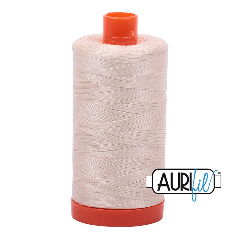 Aurifil Cotton Mako 50wt Thread Spool - Light Sand