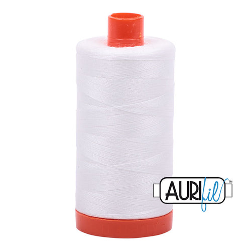 Aurifil Cotton Mako 50wt Thread Spool - Natural White