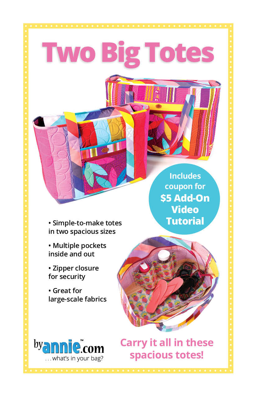 Two Big Totes Sewing Pattern ByAnnie - Sewfinity.com