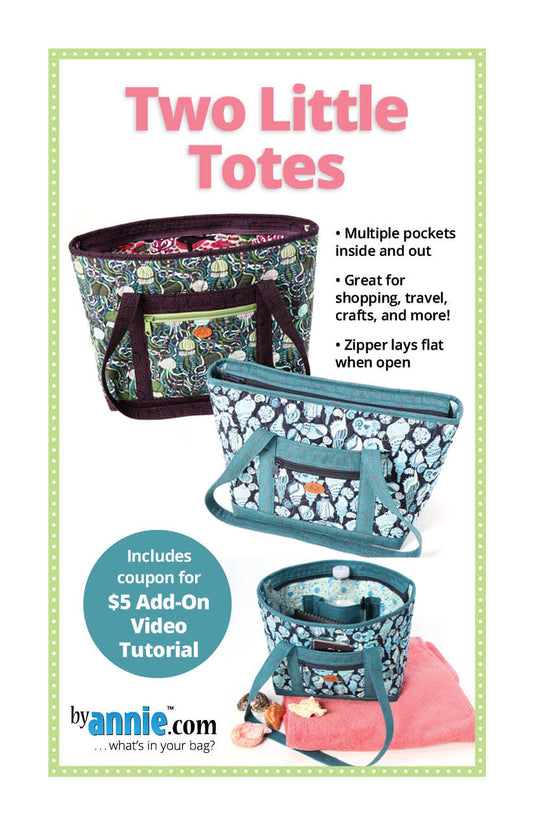 Two Little Totes Sewing Pattern - ByAnnie - Sewfinity.com
