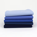 Blue Cyan 5 Kona Cotton Fat Quarter Bundle - Sewfinity.com