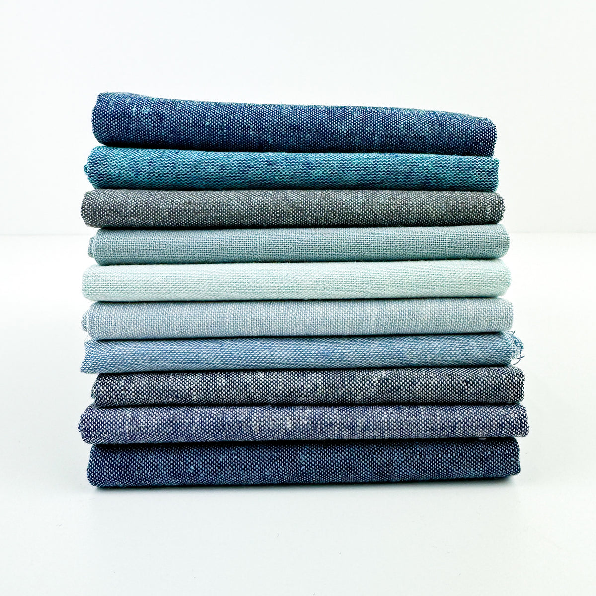 Blue Voyage Fat Quarter Bundle - Essex Yarn Dyed - Sewfinity.com