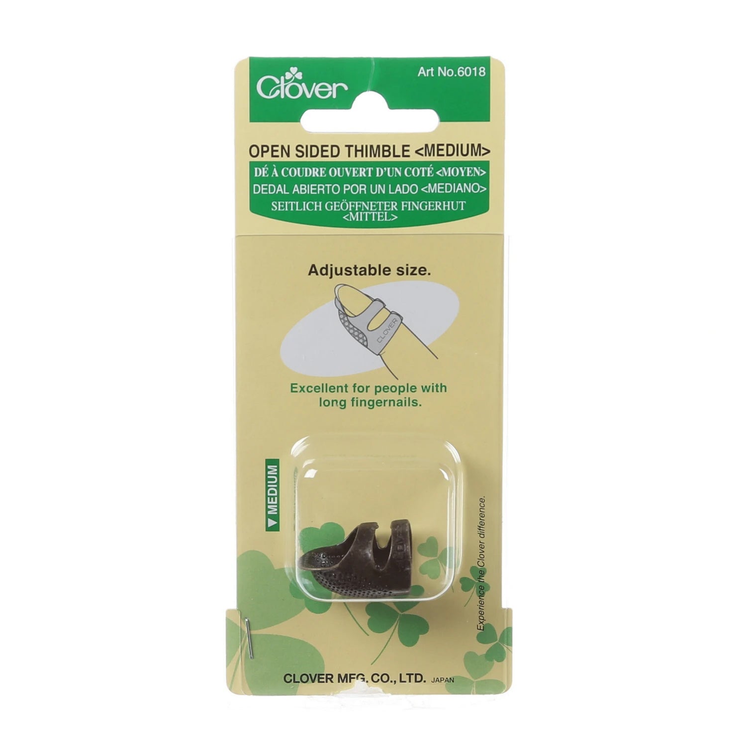 Clover Open Sided Thimble - Medium - Sewfinity.com