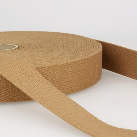 Cotton Webbing - 1.5 in - Beige - Sewfinity.com