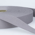 Cotton Webbing - 1 in - Medium Grey