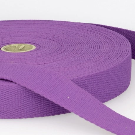 Cotton Webbing - 1 in - Plum - Sewfinity.com