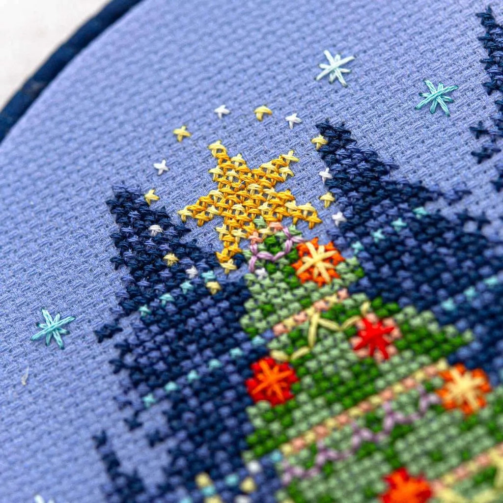 Reindeer Cheer Cross Stitch Pattern by Counting Puddles - Sewfinity.com