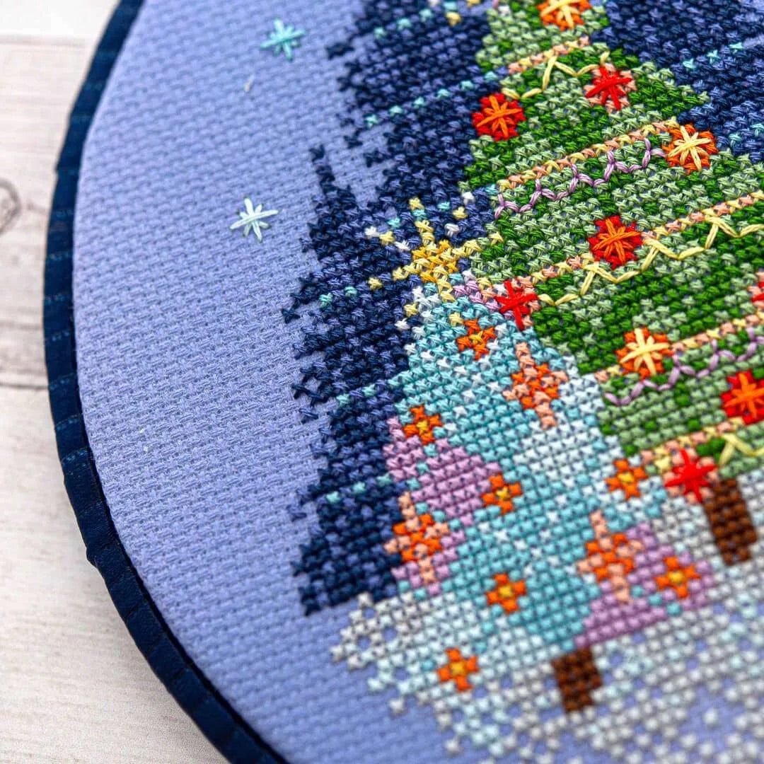 Reindeer Cheer Cross Stitch Pattern by Counting Puddles - Sewfinity.com