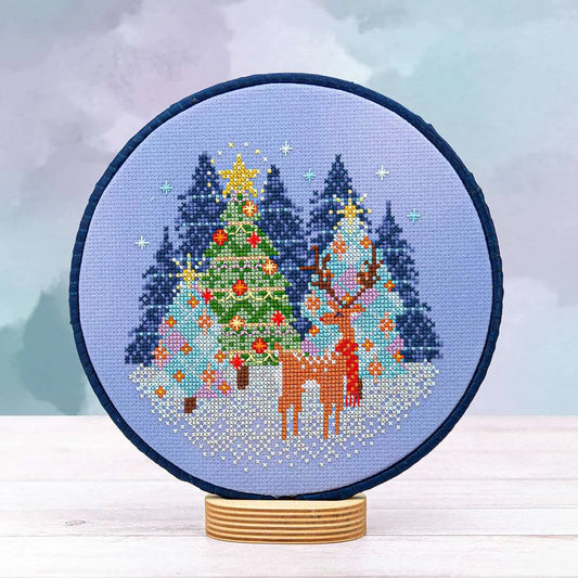 Reindeer Cheer Cross Stitch Pattern by Counting Puddles - Sewfinity.com