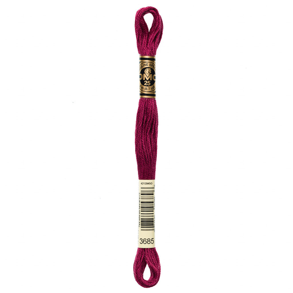 DMC 3685 Embroidery Floss - Sewfinity.com