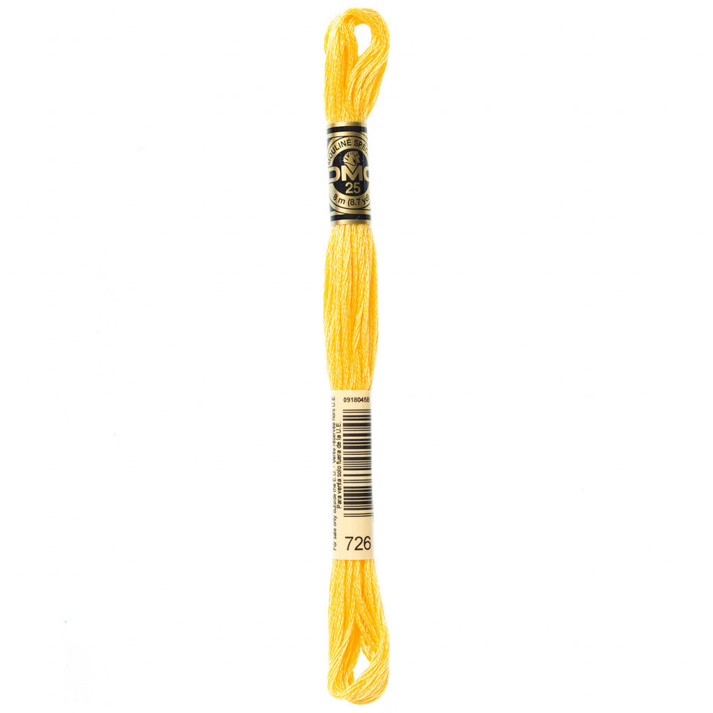 DMC 726 Embroidery Floss - Sewfinity.com